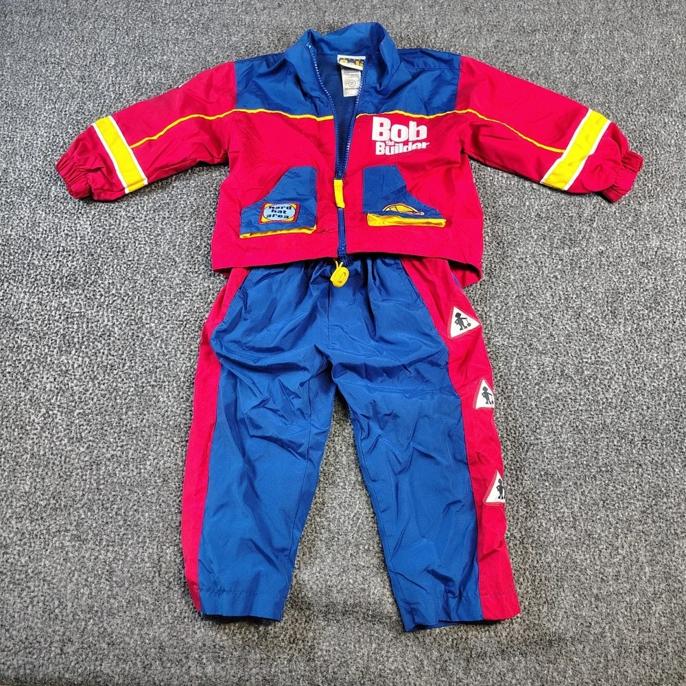 Y2K Bob the Builder Track Suit Set Rare 2T